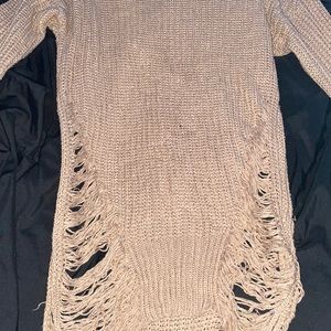 Tan long sleeved sweater